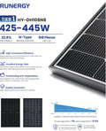Runergy 440W Solar Panel (Priced by the pallet)
