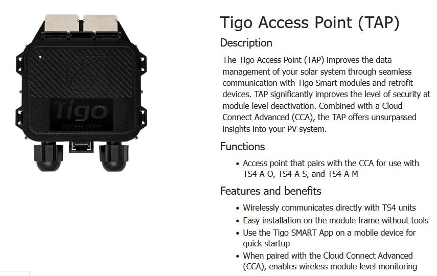 TIGO 158-00000-02 TAP